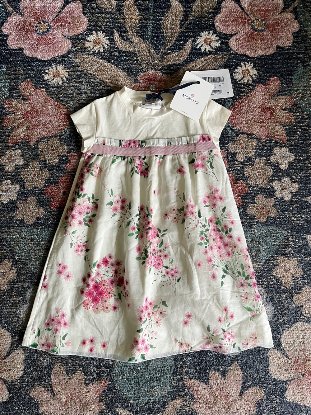 Moncler Girls Floral Dress NWT